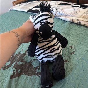 Scentsy Black and White Zebra Stuffed Animal